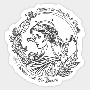 HER CHILDREN CALL HER BLESSED Sticker